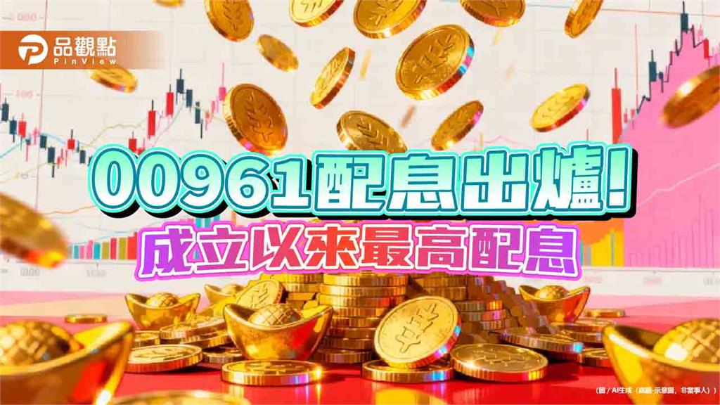 00961配息0.122元創新高！年化殖利率14.1％　領息最晚這天買