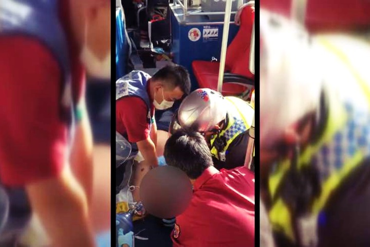 台南公車突失控自撞 司機疑急性心肌梗塞