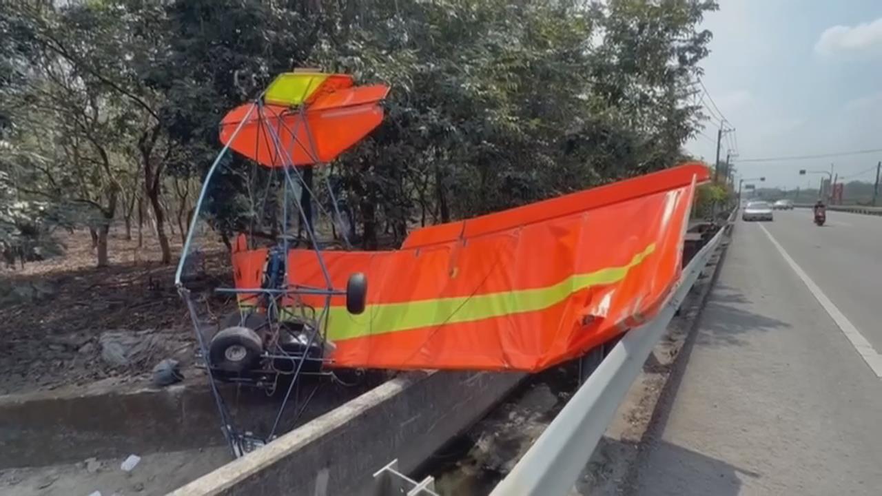 屏東高樹滑翔翼失控墜落鳳梨田　51歲駕駛頭部受傷送醫