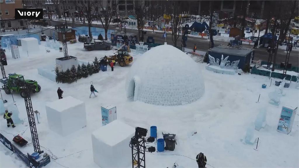 加拿大冬季嘉年華　打造超巨大冰屋挑戰世界紀錄