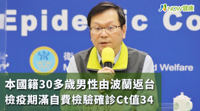 波蘭入境檢疫期滿自費檢驗確診 Ct值34血清抗體呈陽性
