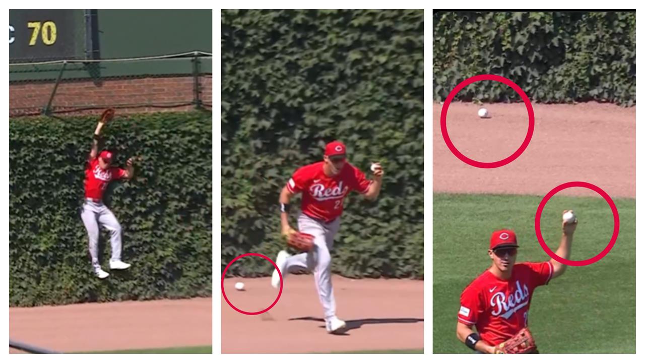 MLB(影)／見鬼了！小熊球場常春藤全壘打牆「驚見2顆球竄出」笑翻網友