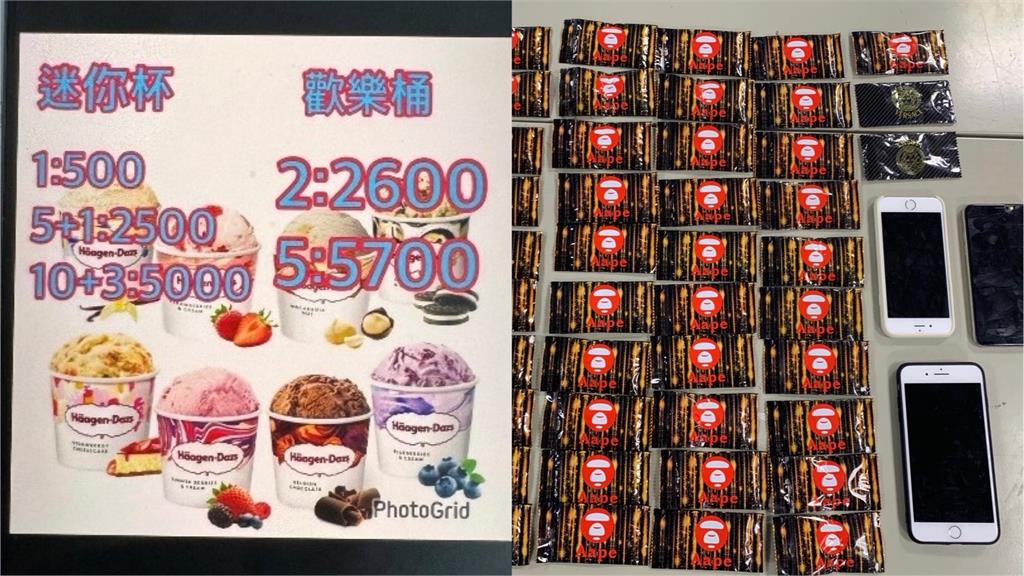 快新聞／「哈根達斯」竟不是冰淇淋！　台中販毒集團假賣冰真販毒