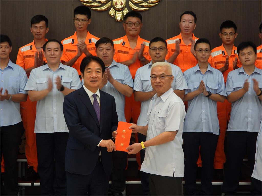 阻中國灰色地帶侵擾　賴總統端午前夕勗勉海巡人員