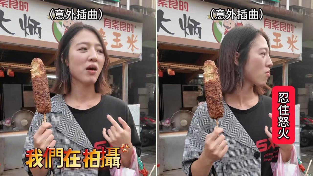 路人經過鏡頭⋯美食網紅翻臉嗆「在拍攝哎！」遭炎上　急發全黑圖道歉