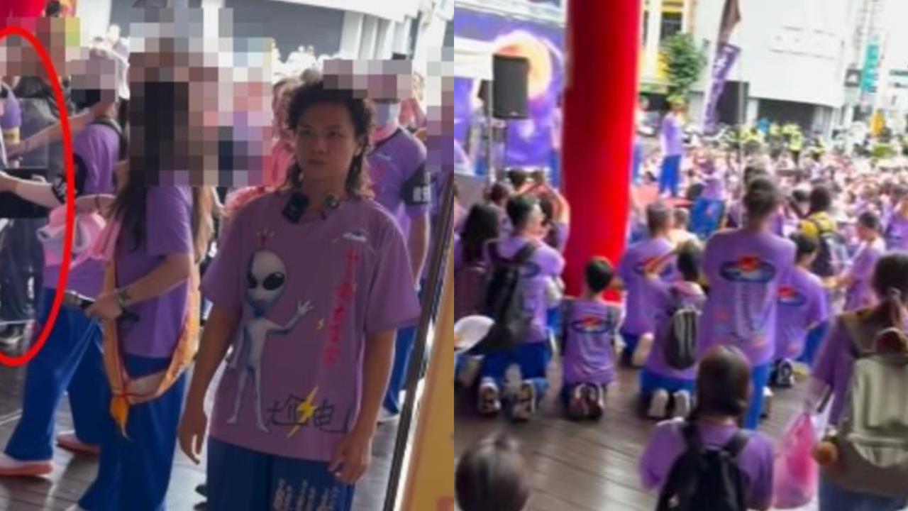 「濟顛禪師」自稱能與外星人對話！數百紫衣信眾屏東下跪朝拜　慈鳳宮回應了