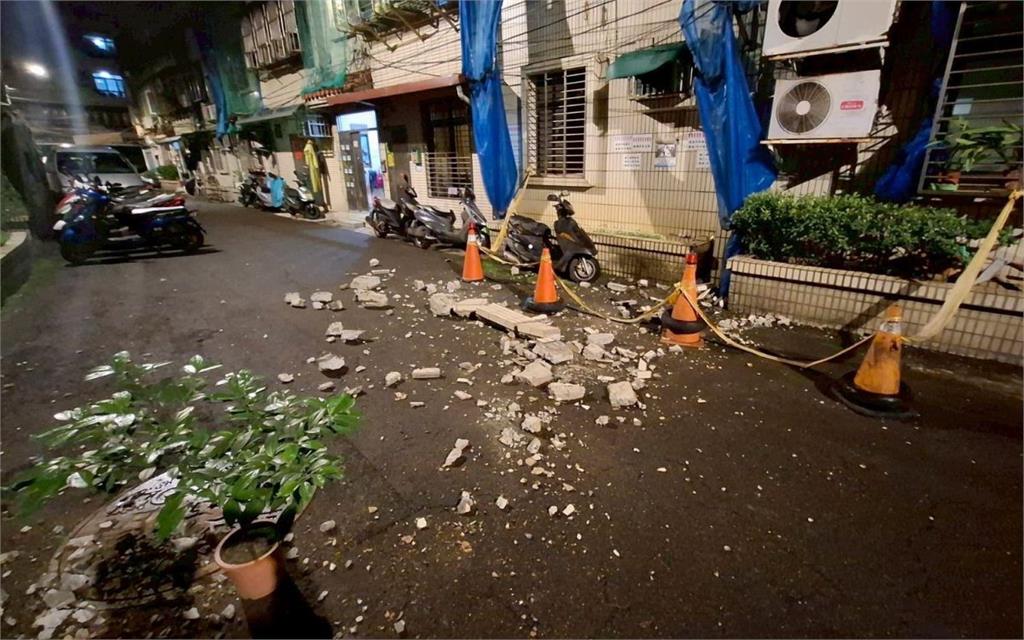 強震震落海砂屋磁磚　石一佑促市府加速危老處理