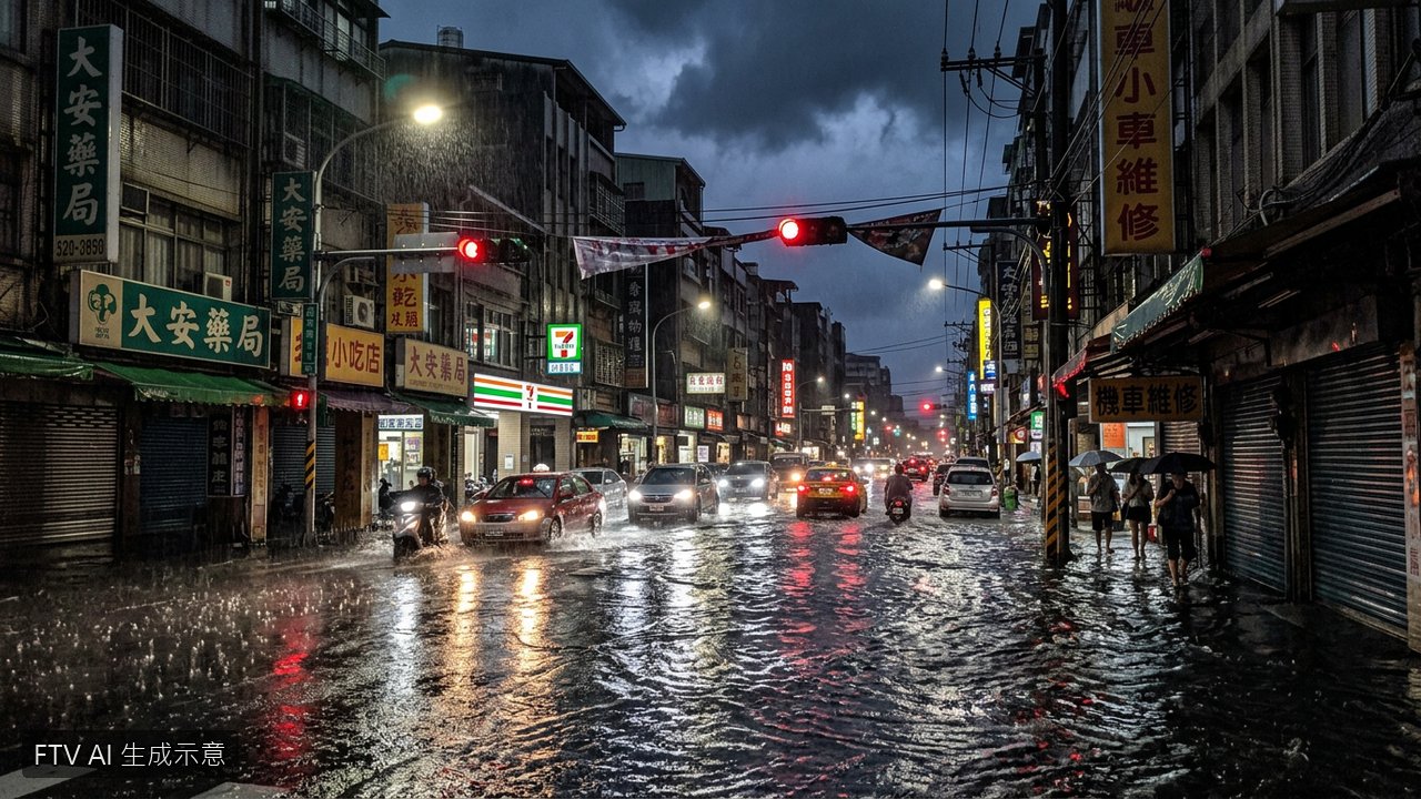 暴雨襲南台灣！高屏等6縣市停班停課　台鐵部分停駛