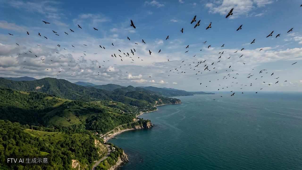 百萬猛禽秋季遷徙喬治亞　黑海峽谷空拍壯景卻頻遭盜獵威脅
