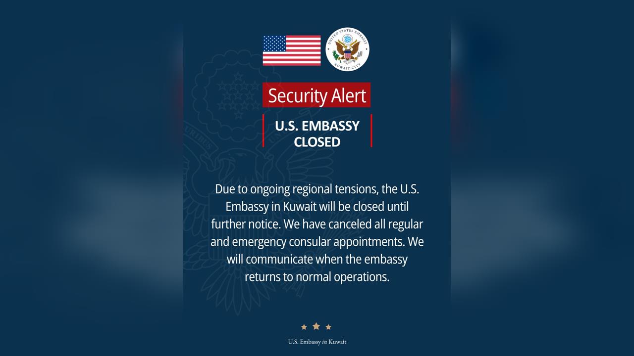 快新聞／中東戰火延燒！伊朗展開報復行動　美國駐科威特大使館宣布關閉