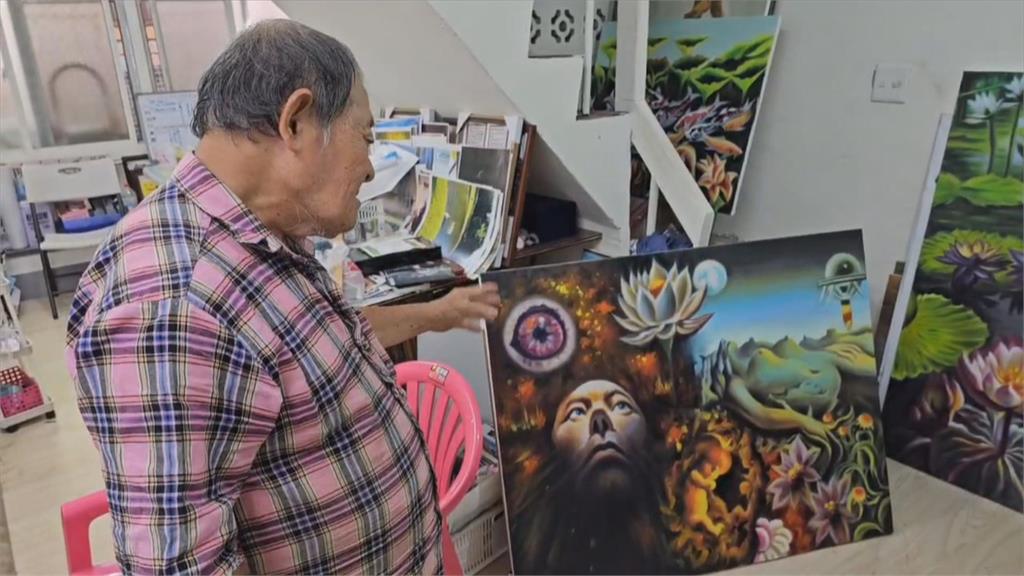 「手繪電影看板」大師換跑道　71歲顏振發開個人畫展