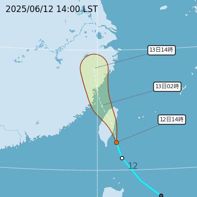 快新聞／熱帶低壓即將穿過台灣　氣象署示警「這地區」嚴防10級陣風強降雨