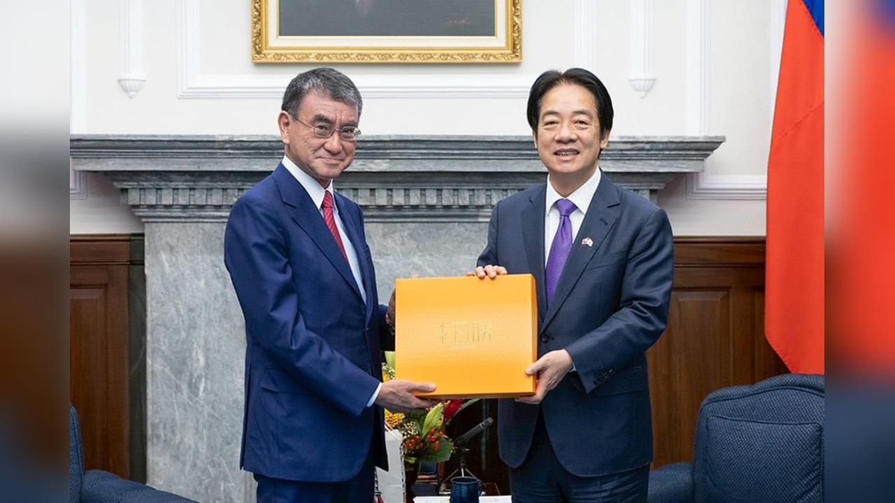 快新聞／接見前日外相河野太郎　賴清德感謝對台支持：攜手引領全球產業發展