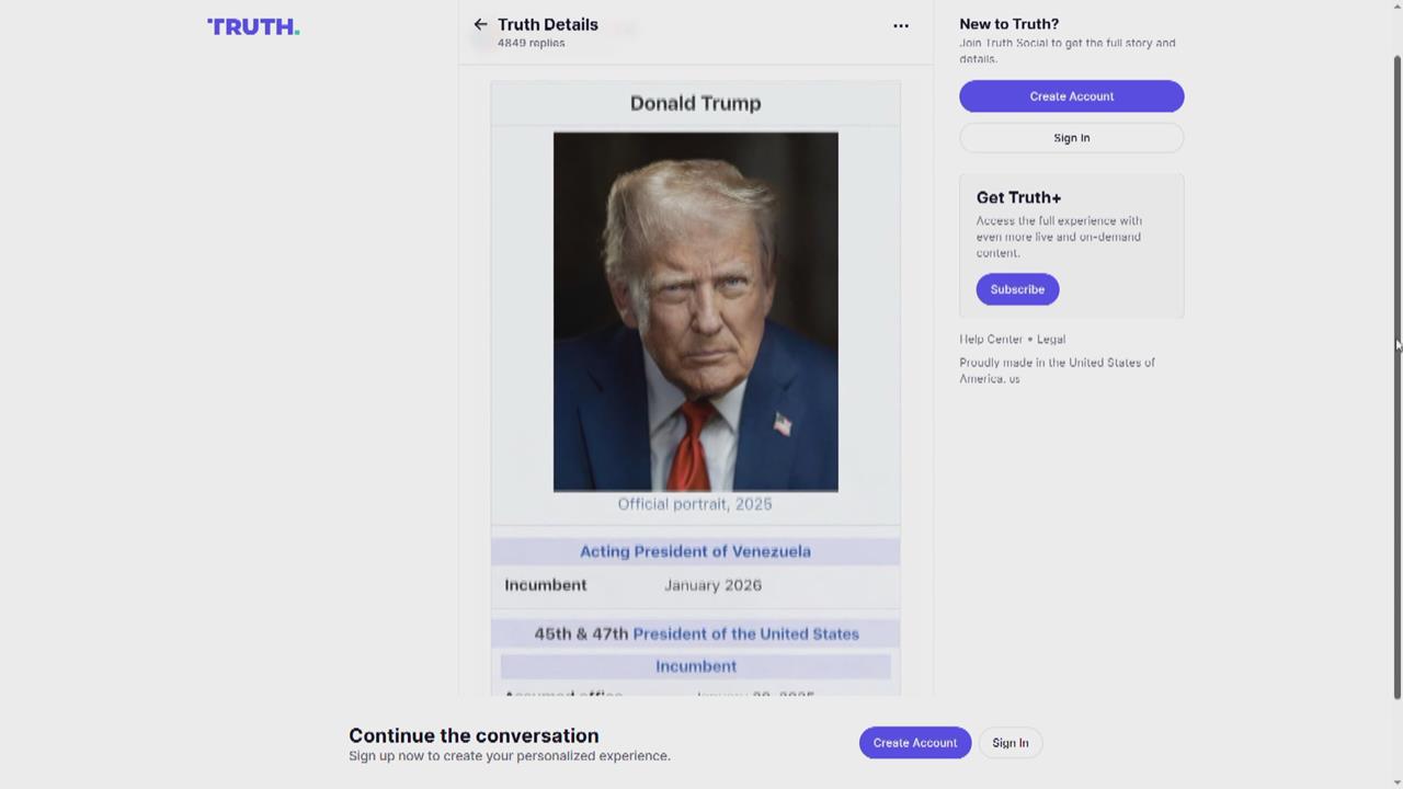 川普自封委內瑞拉代理總統　委國推進與美復交、籲保障馬杜洛權益