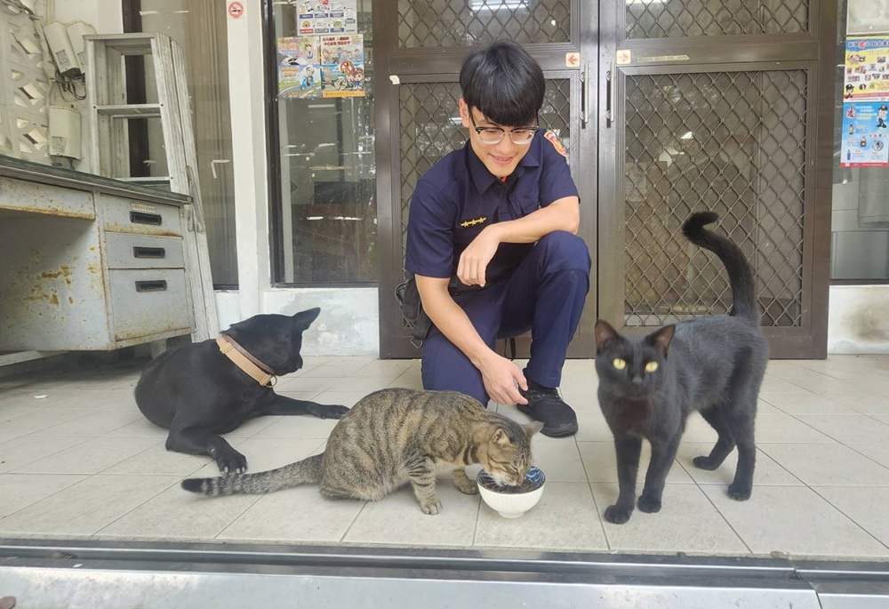 「貓探長」驅鼠又擋蛇 「喵星人」助偏鄉警所安全