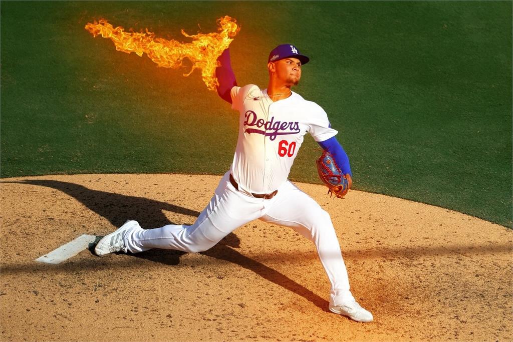 MLB(影)/這位道奇新秀太火了!球速比大谷翔平還快 166公里創隊史紀錄