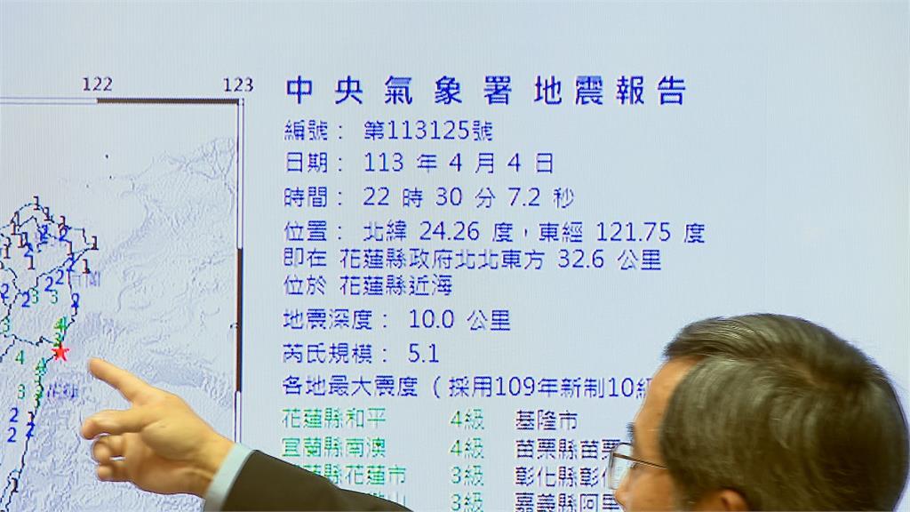 震後48hr餘震493起　吳健富：頻率規模都下降中