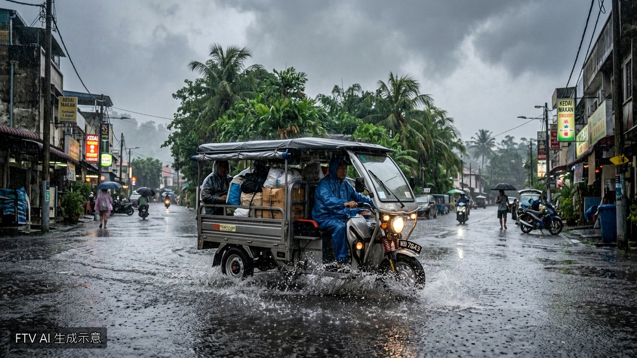 無懼颱風暴雨！特製電動三輪車克服惡劣路況風靡東南亞