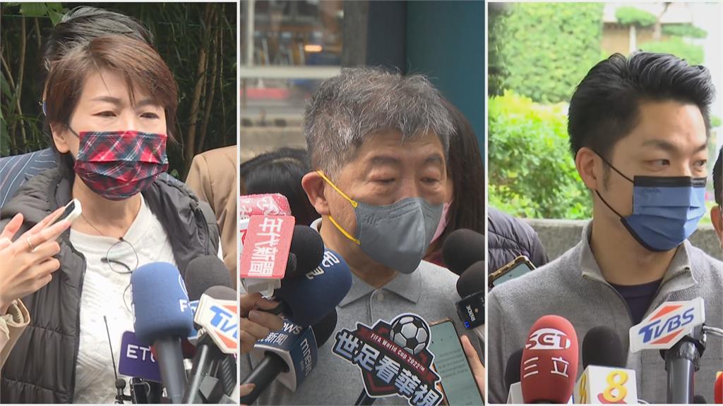 決勝日！陳時中偕兒投票　蔣隻身、珊與母一同前往