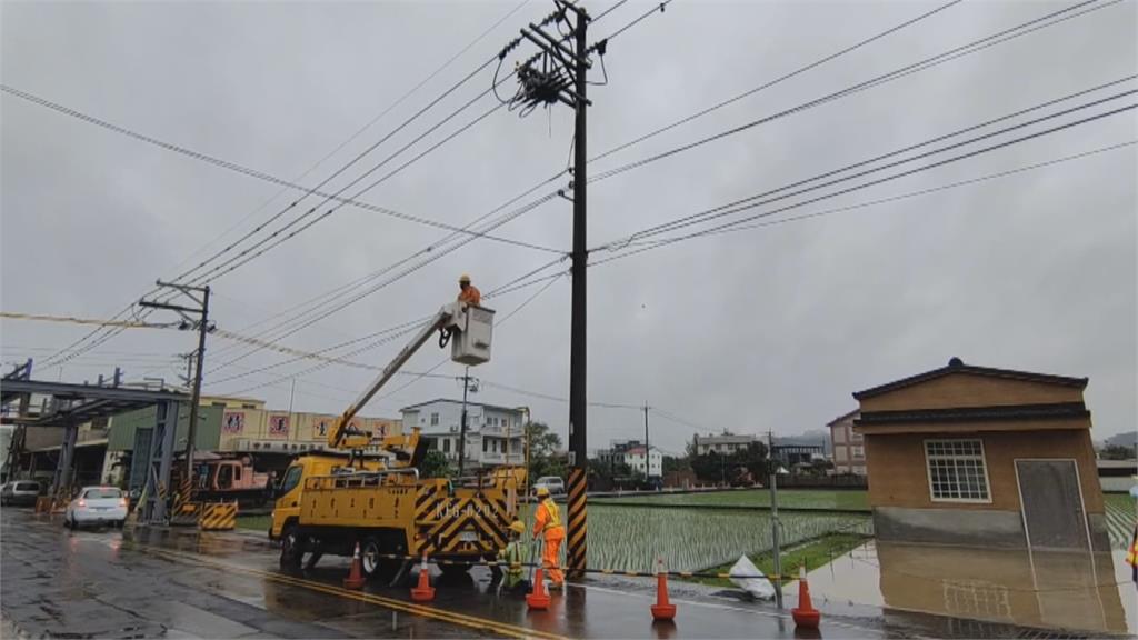 台電清除電線桿濕鳥巢　驚見轉換器冒白煙