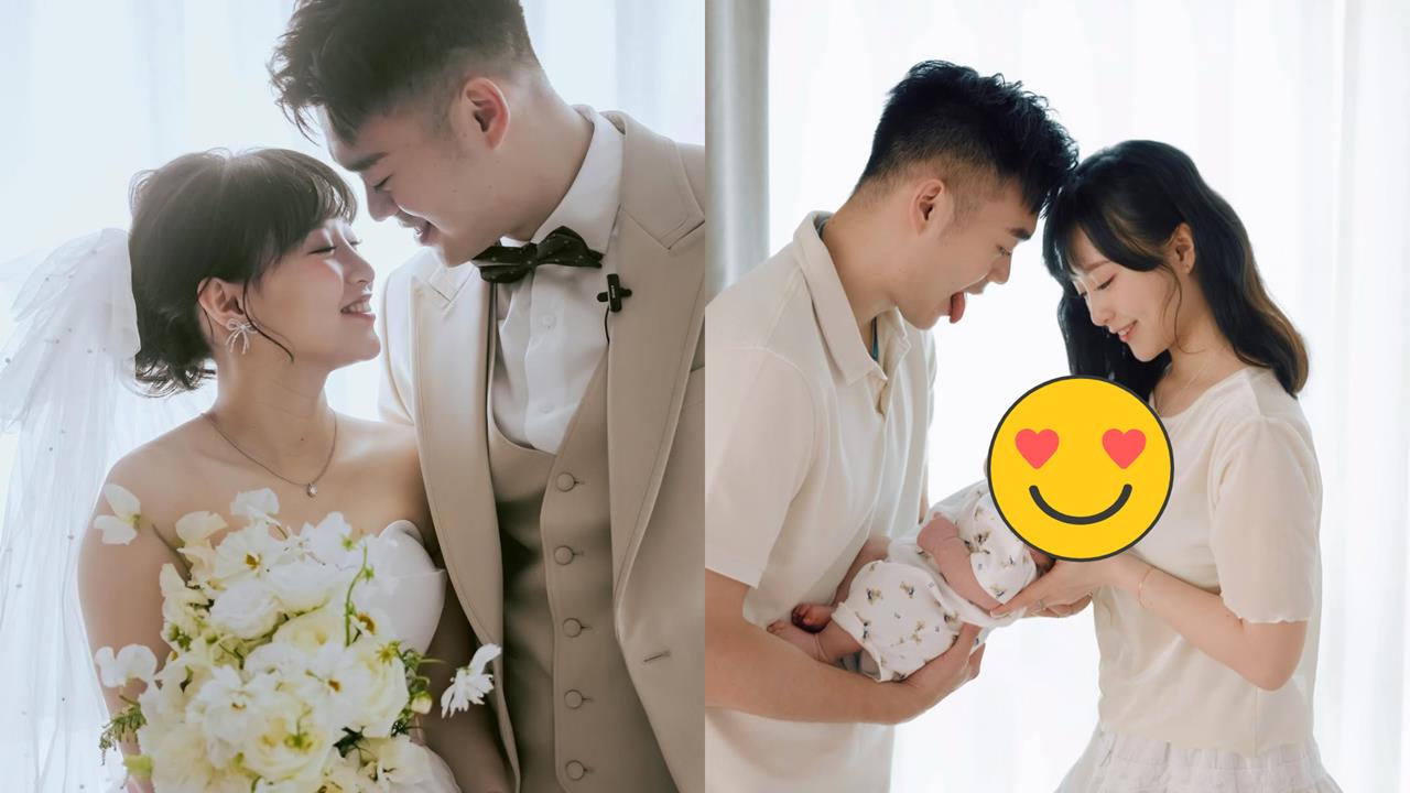 奧運金牌王齊麟當爸100天！陳詩媛「曬萌兒」告白：謝謝你來到生命裡