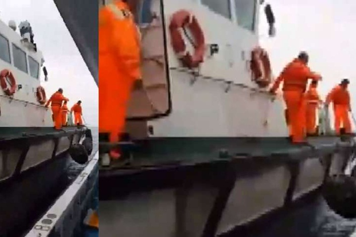 台灣漁船遭日艦水砲驅趕  海巡艦艇即刻救援
