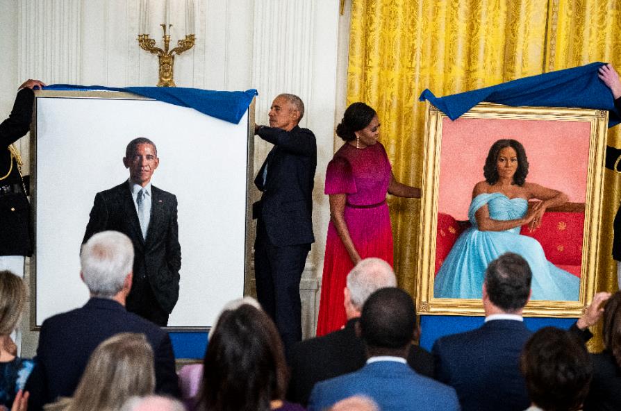 快新聞／歐巴馬夫婦畫像曝光　拜登盛讚：美國史上最重要總統夫婦之一