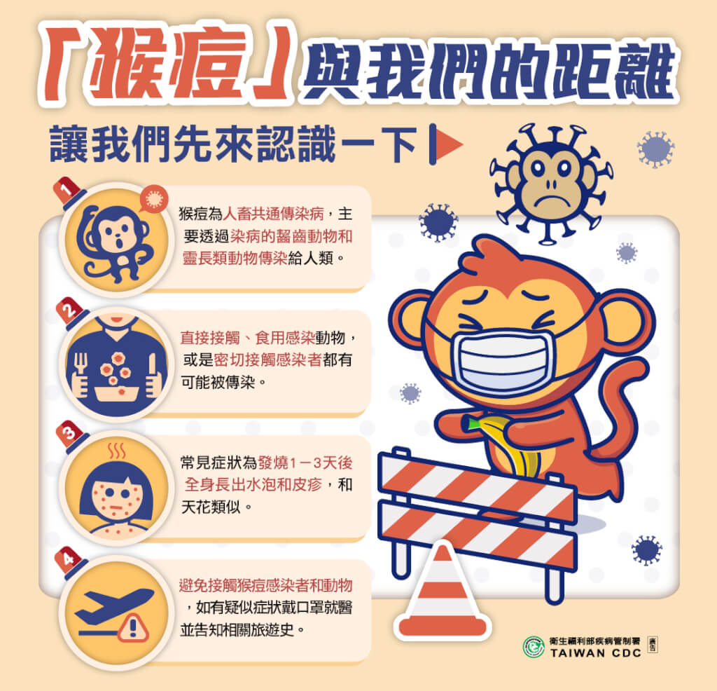 快新聞/國內首例猴痘個案近況曝 未惡化但會傳染仍住隔離病房