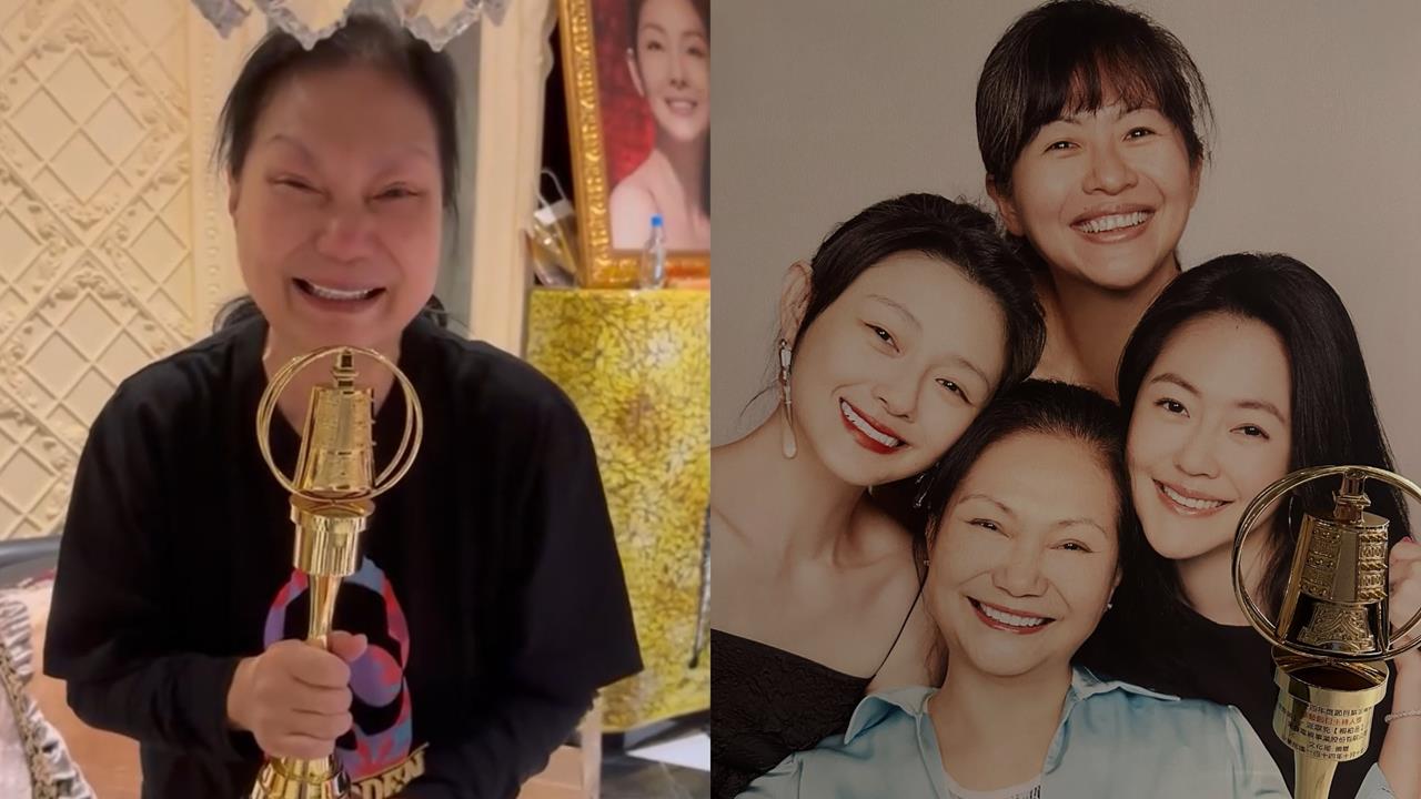 小S兌現承諾「送出金鐘獎」！S媽終於露出笑容...哽咽吐心聲：補上我的心