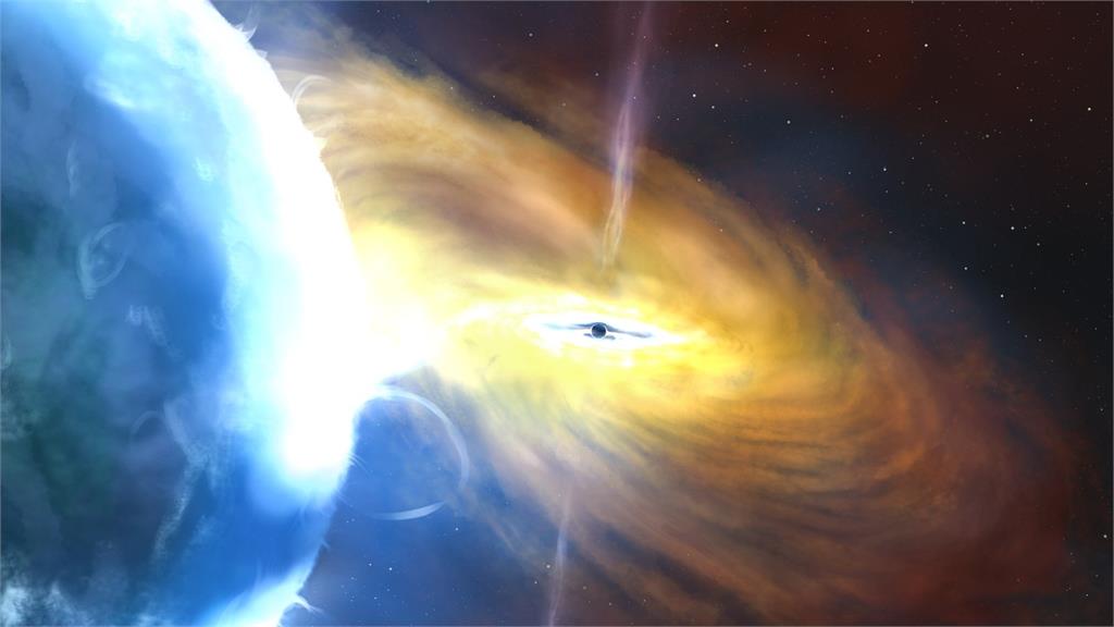 天文界史上最大規模宇宙爆炸！巨大氣體雲墜入黑洞　亮度是太陽的2兆倍