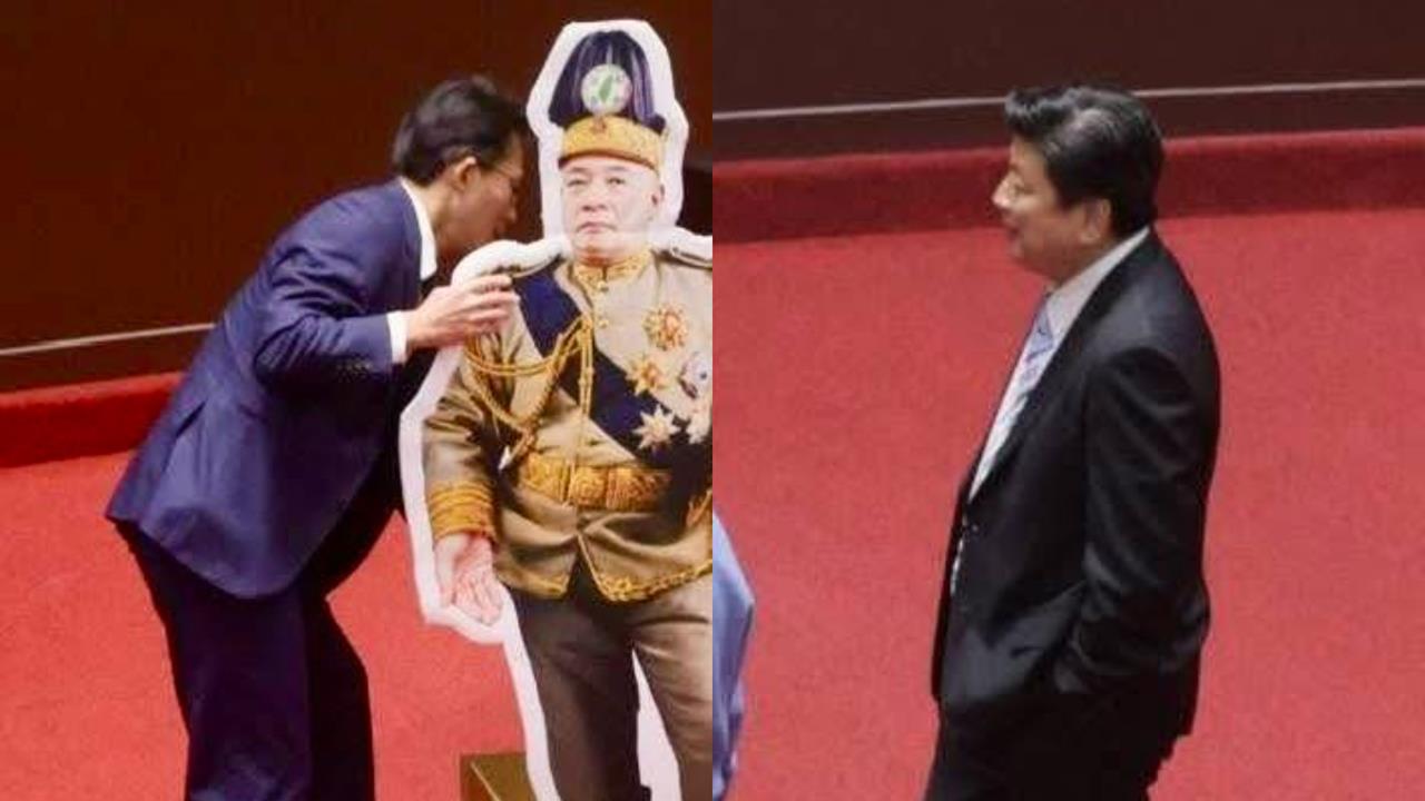 黃國昌擺袁世凱立牌遭名嘴轟「幼稚」！網見「傅崐萁站旁盯場」酸：盡責的小弟