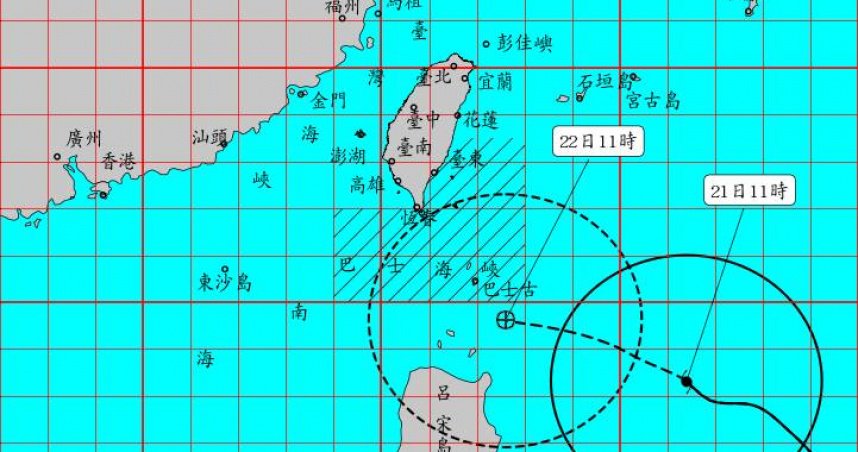 快訊／「樺加沙」升級強颱！這1地暴風侵襲90％　估傍晚發陸警