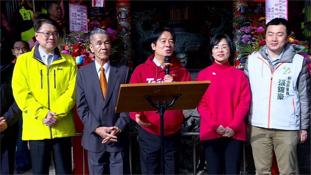 2026新北市長選戰開打？　蘇巧慧、林右昌陪總統參拜