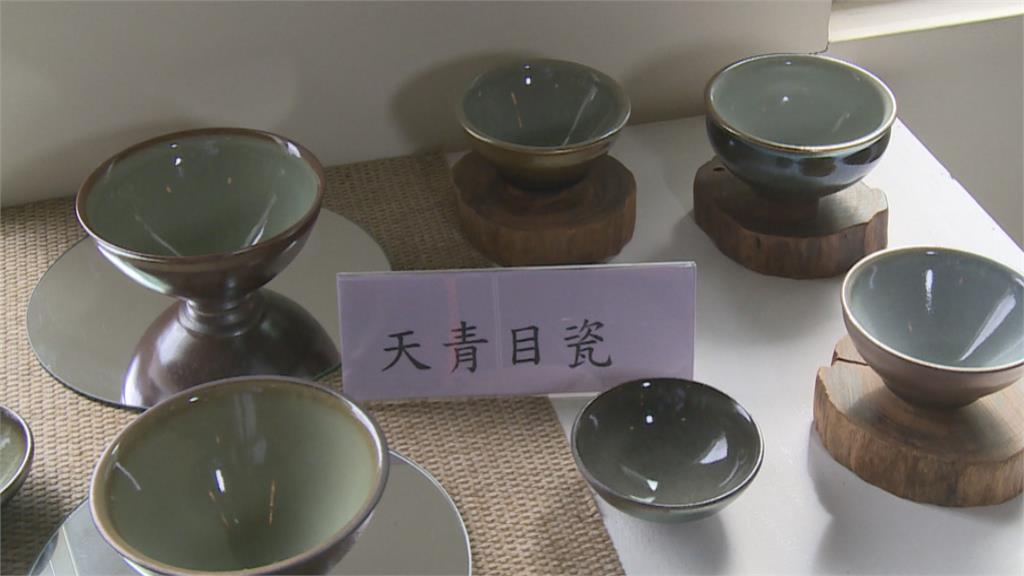 用花蓮在地物料 翁念叔獨創「天青目瓷」茶具