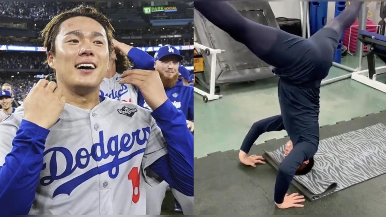 MLB(影)/有夠「軟Q」能倒立折身體!山本飆速球祕技不靠重訓竟靠「這種訓練」