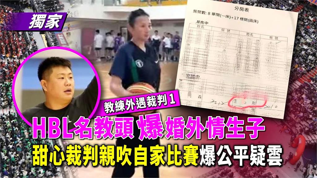 HBL名教頭爆婚外情生子 甜心裁判「親吹精主比賽」掀爭議