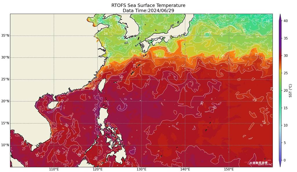 快新聞／台灣海峽海水「熱得發燙」海溫約30度　氣象署：颱風生成將正常偏少