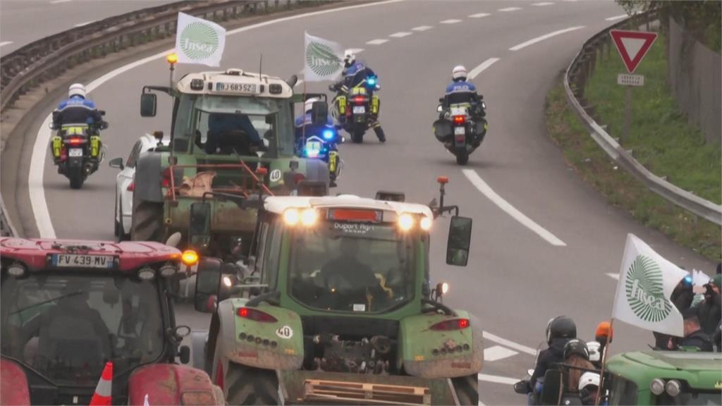 反對歐盟與南美自由貿易協定　法國農民上街抗議