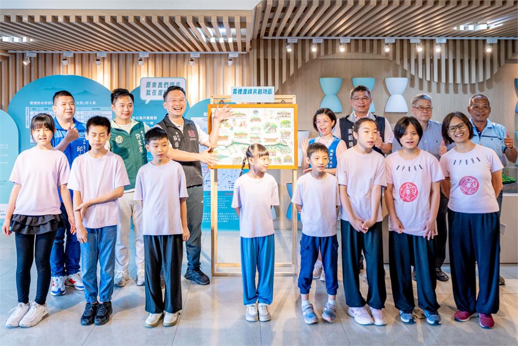 手繪八德崖線剖面圖　蘇俊賓解開桃園百年發展密碼