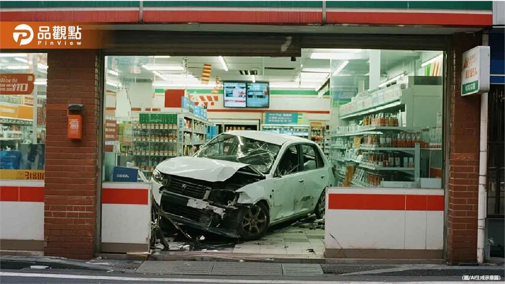 碰！新北蘆洲汽車撞進超商　駕駛稱吃了感冒藥
