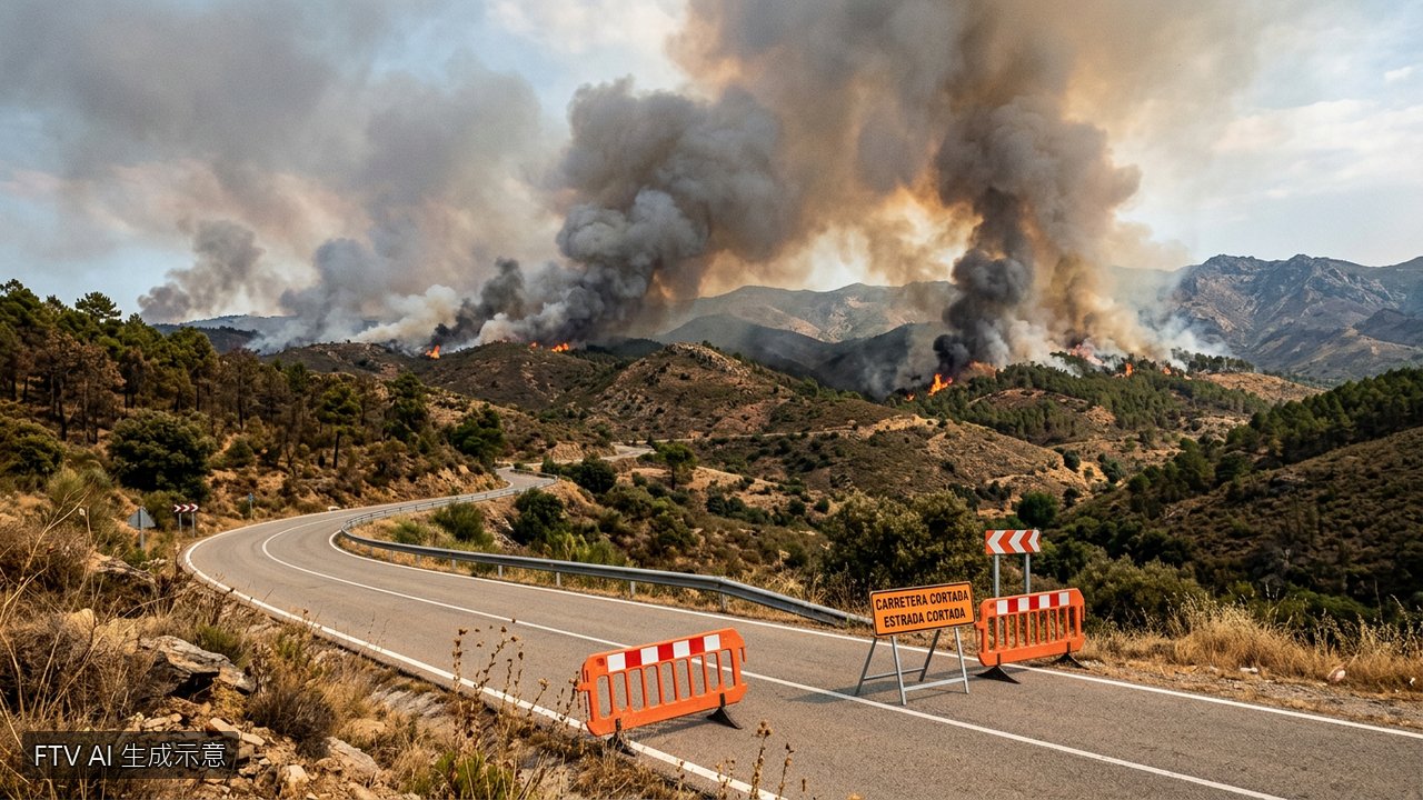 西班牙邊境爆發新火災　緊急撤離逾600人、多路段關閉
