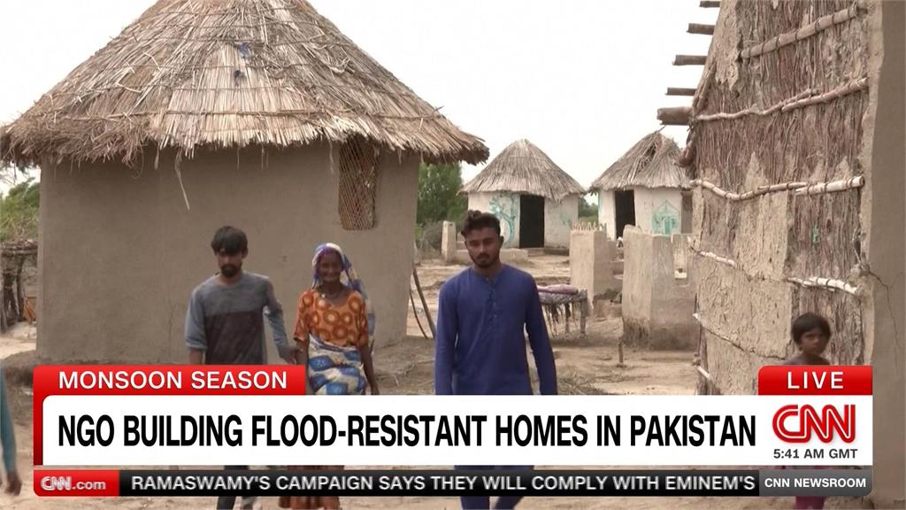 巴基斯坦雨季洪患嚴重　特殊「防洪屋」竹編構造防水