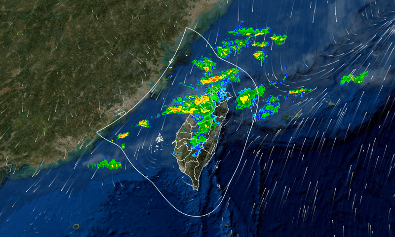 強對流灑雨半個台灣「紫紅一片」！專家揭清明連假「雨最大」時間曝光