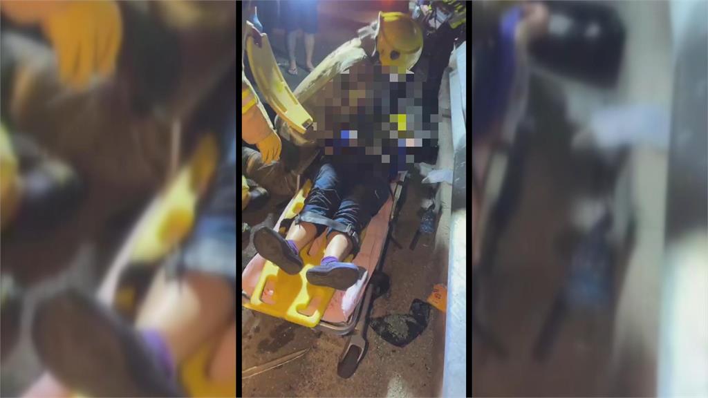 國3休旅車自撞護欄翻覆　6移工受傷、1人無生命跡象