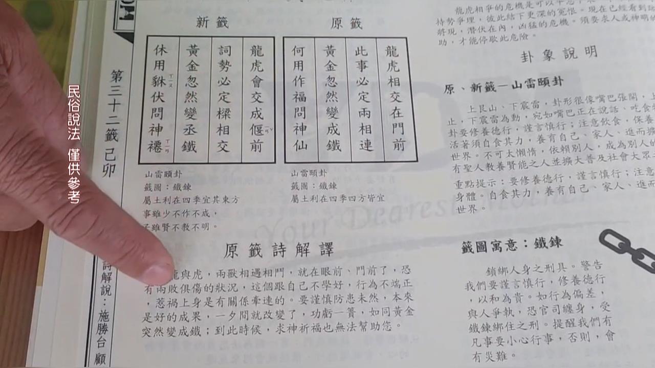 朝天宮國運籤「黃金變鐵」命中局勢？　廟方出面澄清籤詩