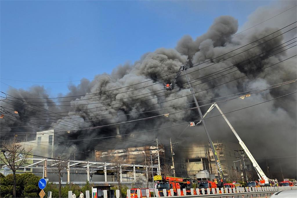 南韓大田汽車零件廠遭大火侵襲　已釀53傷14人下落不明