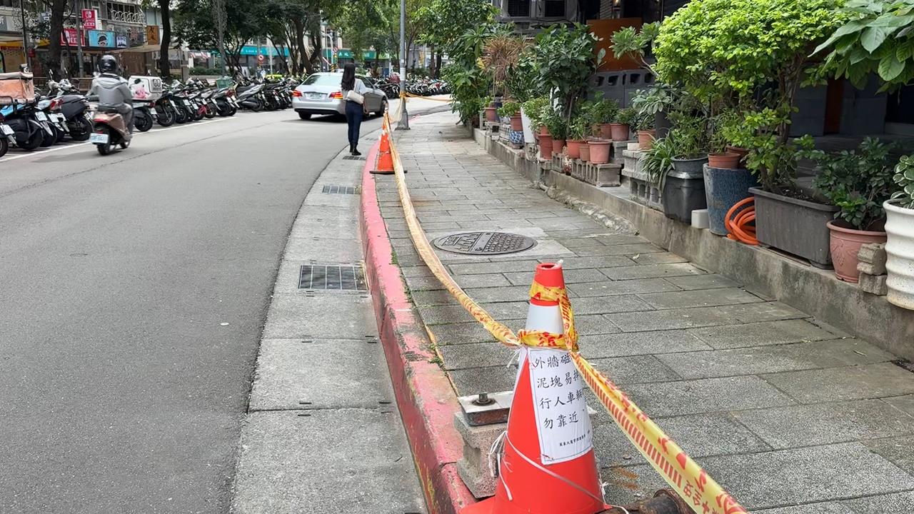 禍從天降! 民眾險遭"掉落磁磚"砸破頭 嚇壞喊:幸好跑得快