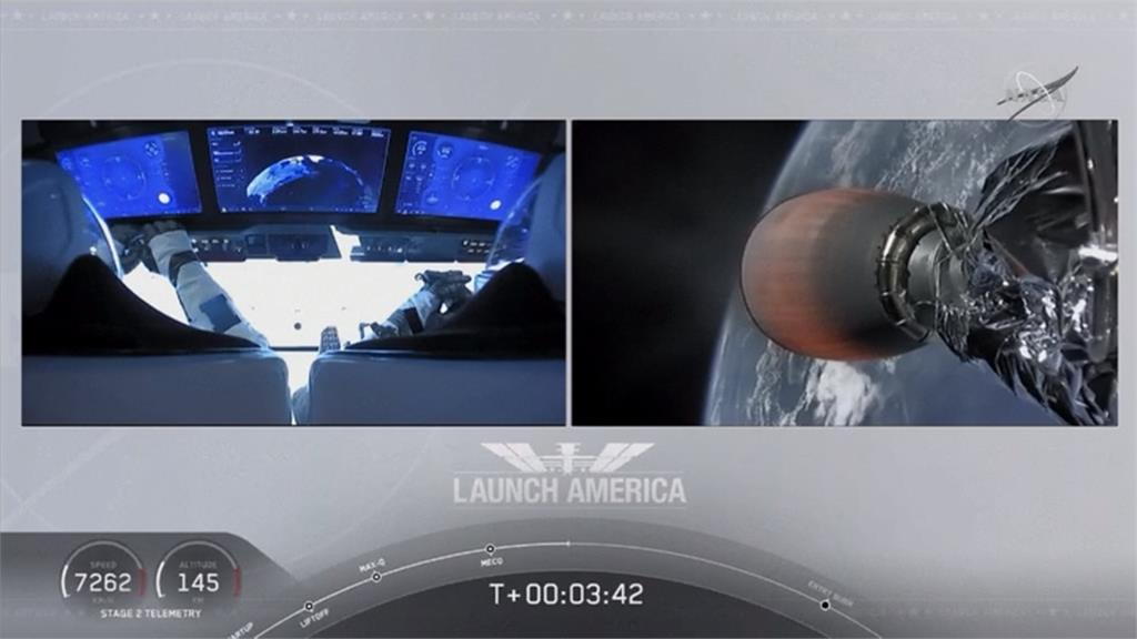 SpaceX順利載2人上太空！將測試太空船設備、飛行程序