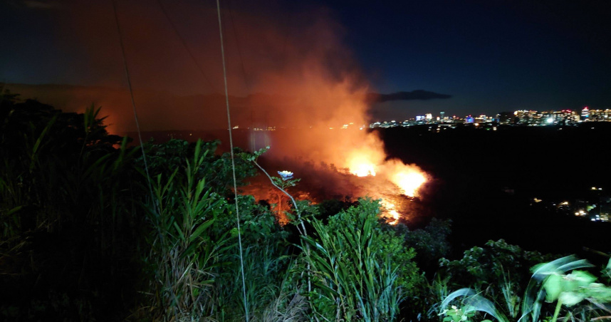 大同山森林火警！　為日落爬高壓電塔　男子生前畫面曝