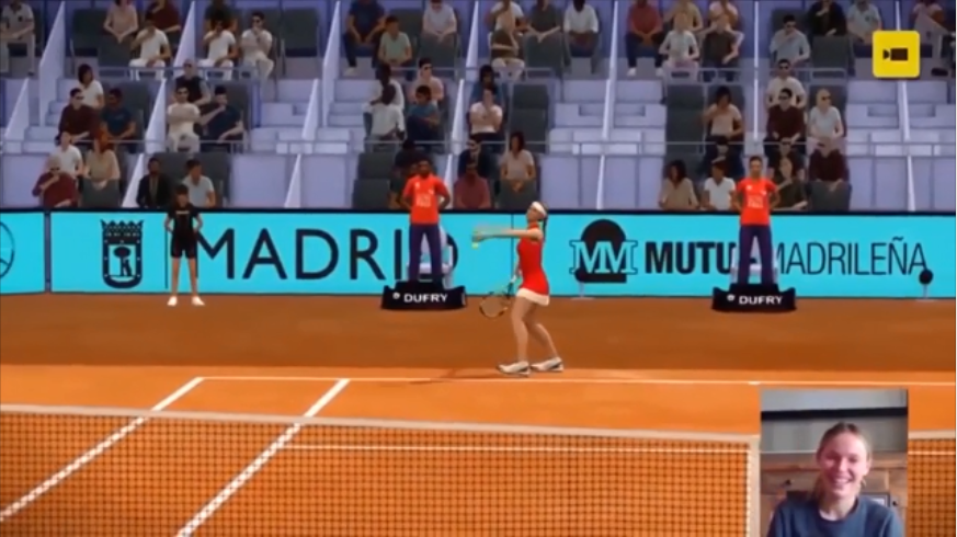 虛擬馬德里網球大師賽 丹麥甜心速戰速決晉四強
